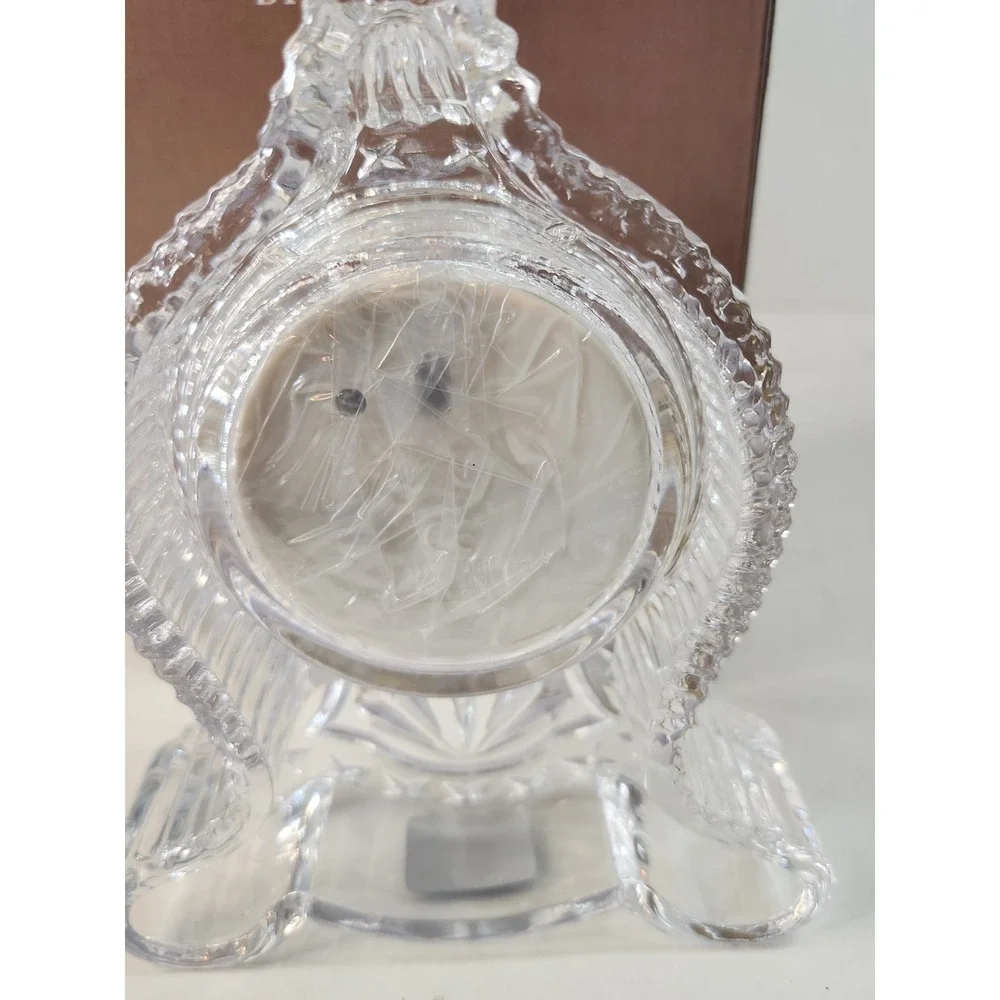 Vintage Godinger Crystal Legends Petite Gothic Clock 24% Lead Crystal Open Box